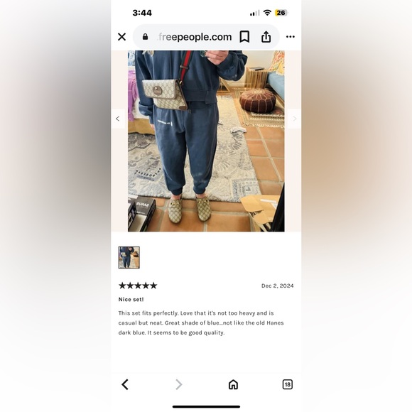 NWT FREE PEOPLE MOVEMENT Undefeated Set | Magnolia MSRP $148 Size S Oversized - Picture 8 of 13